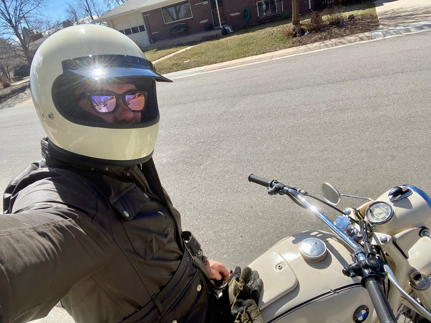 Nick on his r50/2 Conversion